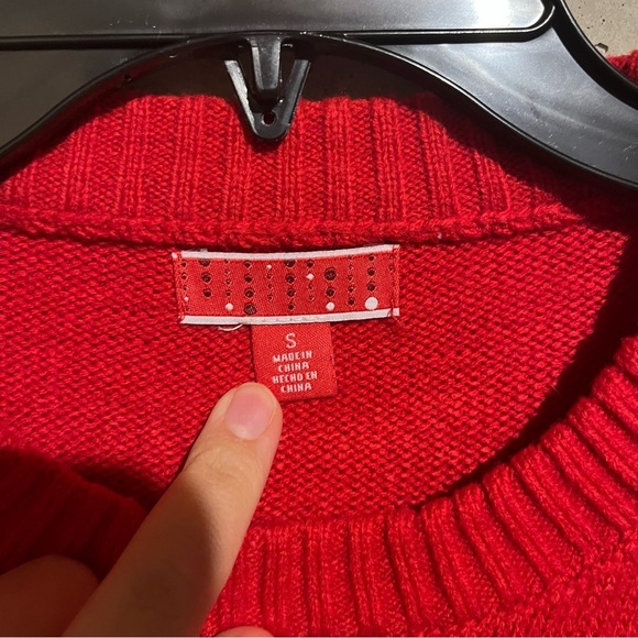 DJ Santa Light Up Red Christmas Sweater Men's Size S - Picture 2 of 8